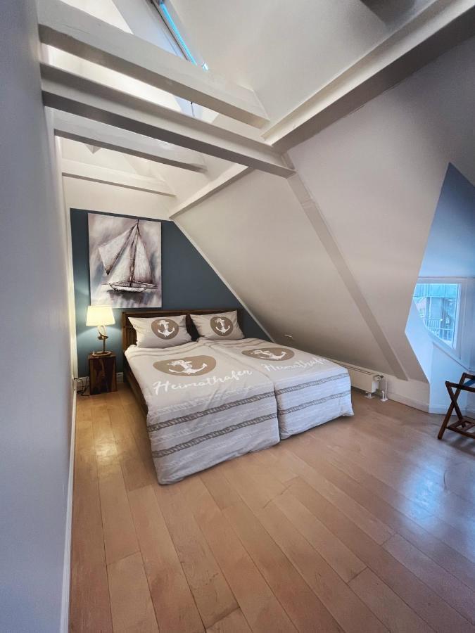 Апартаменты Loft-Panoramablick-Hafen & Elbe! Гамбург Экстерьер фото