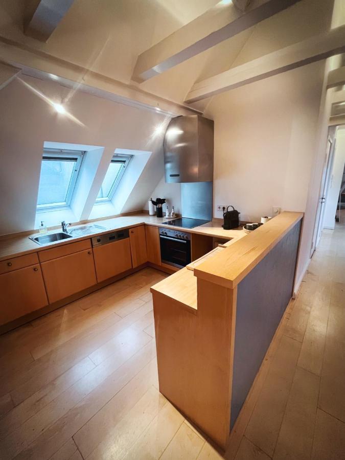 Апартаменты Loft-Panoramablick-Hafen & Elbe! Гамбург Экстерьер фото