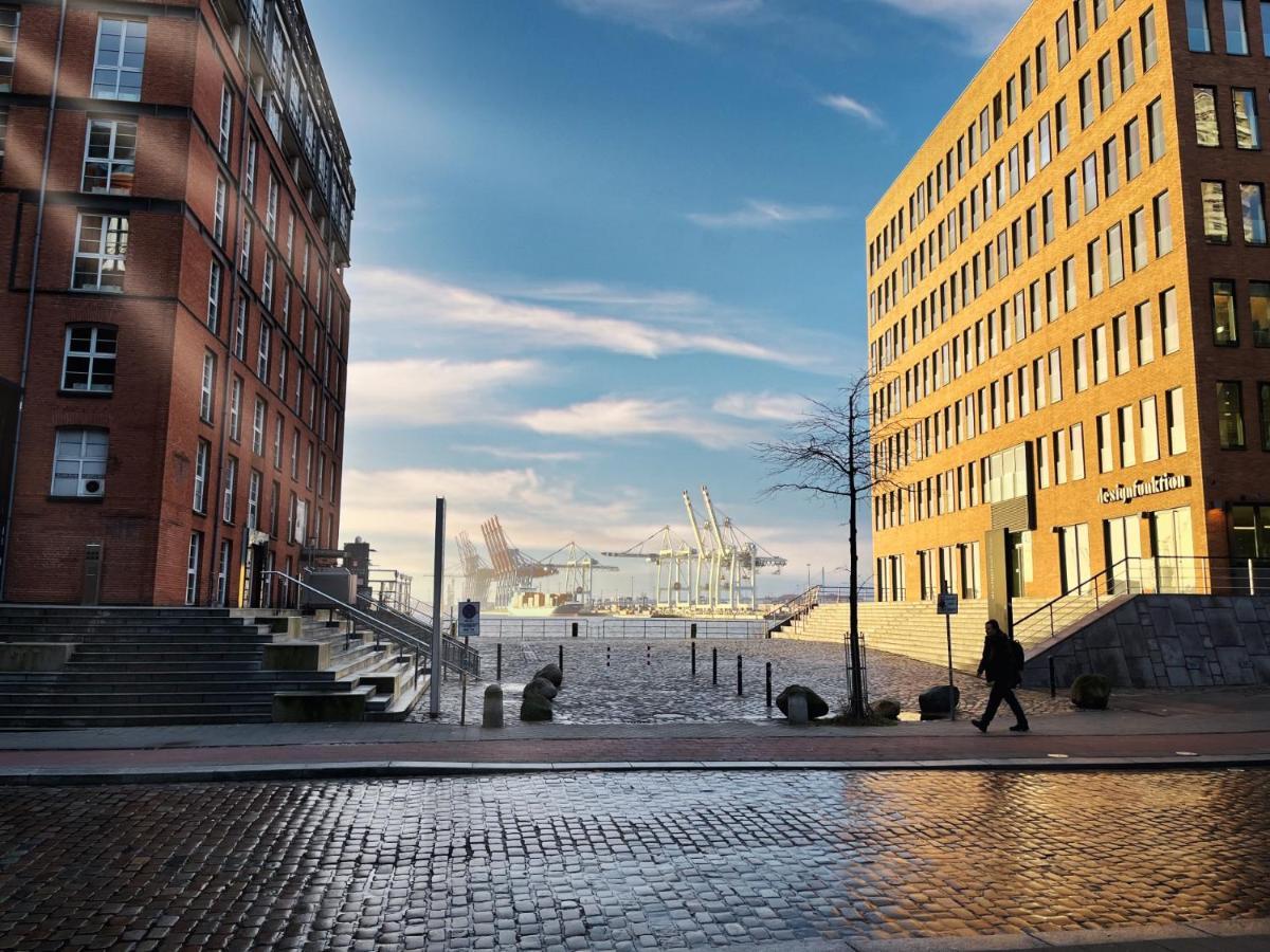 Апартаменты Loft-Panoramablick-Hafen & Elbe! Гамбург Экстерьер фото